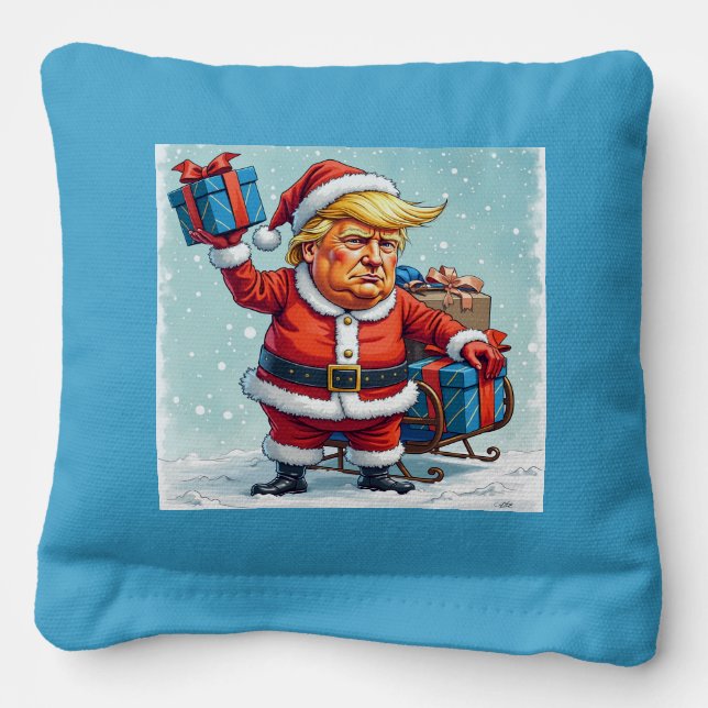 Donald Trump Santa Claus  Cornhole Bags (Front)