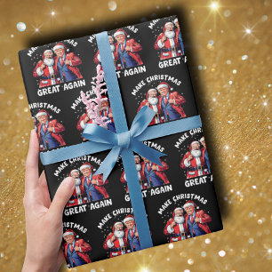 Donald Trump Santa Claus Trump Santa Gift Wrapping Paper