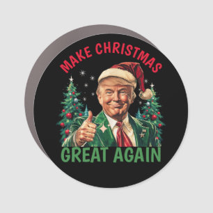 Donald Trump Santa hat Make Christmas Great Again Car Magnet