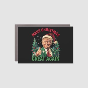 Donald Trump Santa hat Make Christmas Great Again Car Magnet