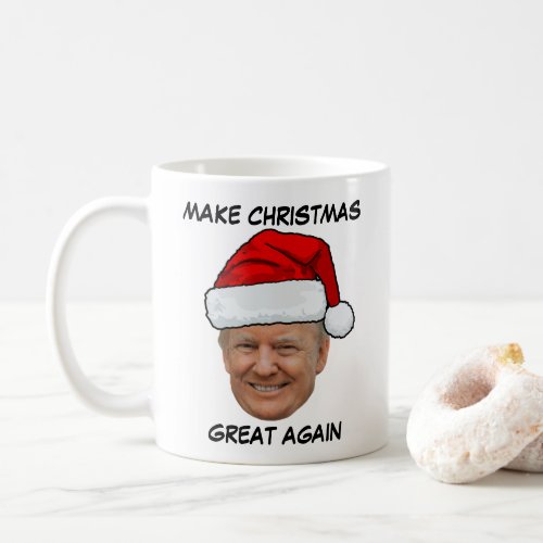 Donald Trump Santa hat Make Christmas Great Again  Coffee Mug