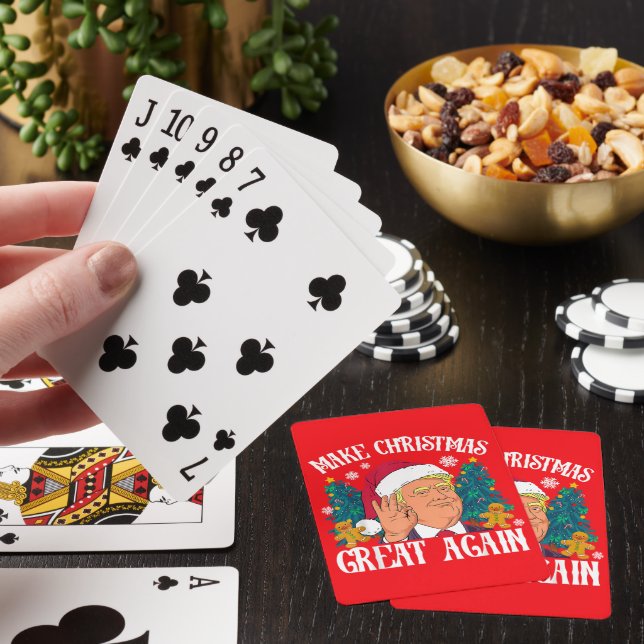 Donald Trump Santa | Make Christmas Great Again  Poker Cards (In Situ)