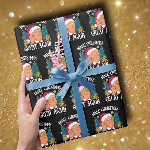 Donald Trump Santa   Make Christmas Great Again  Wrapping Paper