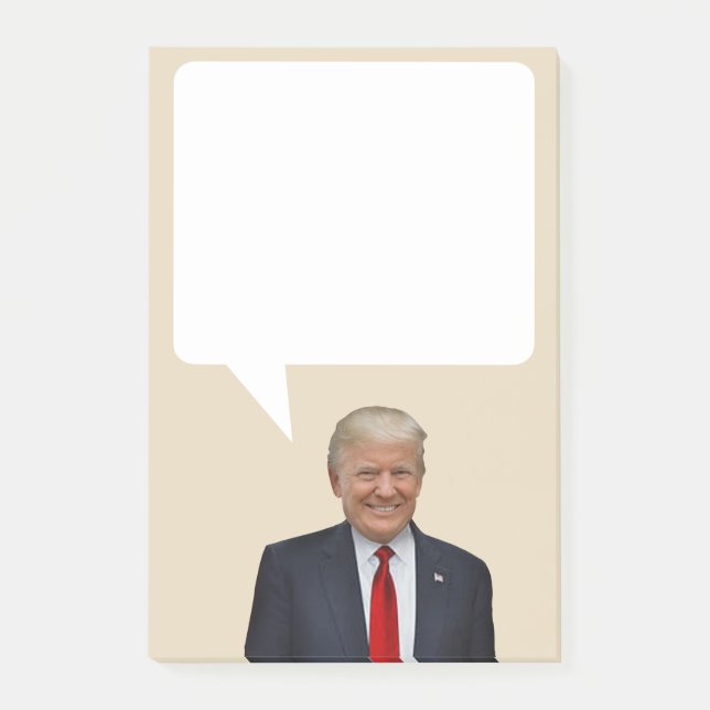 Donald Trump Says US President Speech Bubble Post-it Notes (Front)