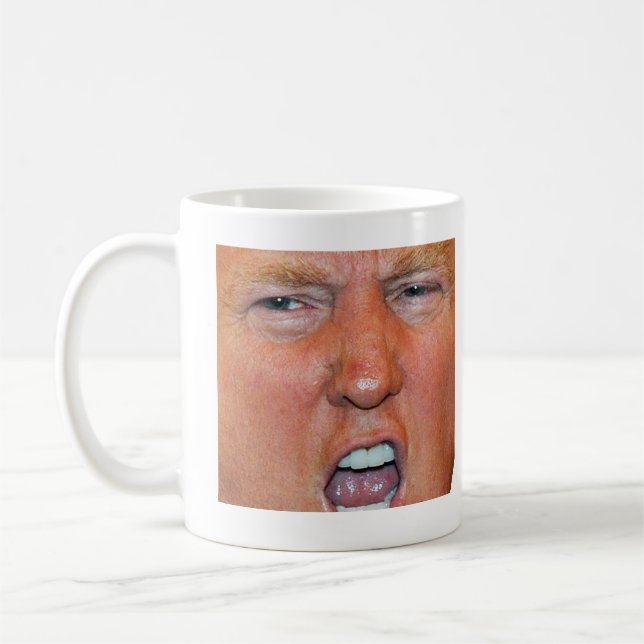 Donald Trump Screaming Coffee Mug (Left)