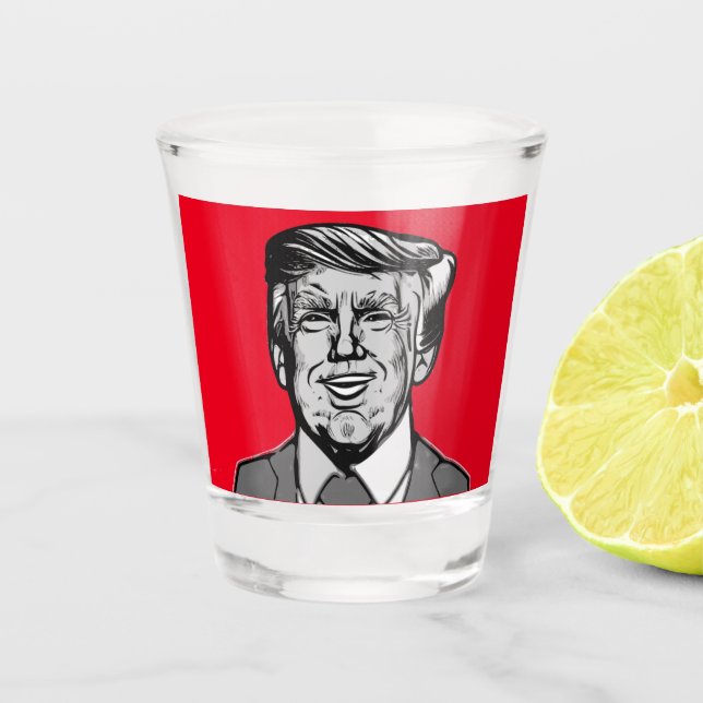 DONALD TRUMP  SHOT GLASS (Front)