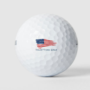 Donald Trump sign 2020 flag Golf Balls