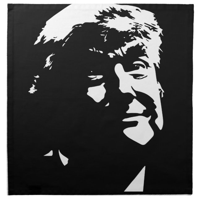 Donald Trump Silhouette Trumphead Cloth Napkin (Front)