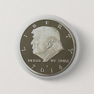 Donald Trump Silver Eagle coin Pinback Button