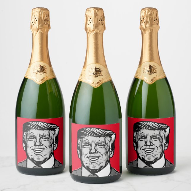 DONALD TRUMP  SPARKLING WINE LABEL (Bottles)