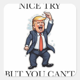 Donald Trump Square Sticker