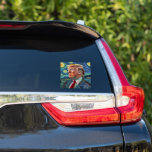 Donald Trump Starry Night Van Gogh Art Style 2024 Sticker