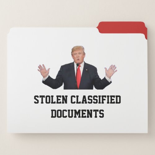Donald Trump Stolen Classified Documents File Folder