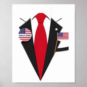 Donald Trump Suit And Tie Halloween Costume 1 Poster