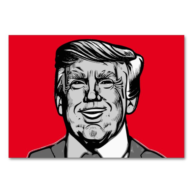 DONALD TRUMP  TABLE NUMBER (Front)