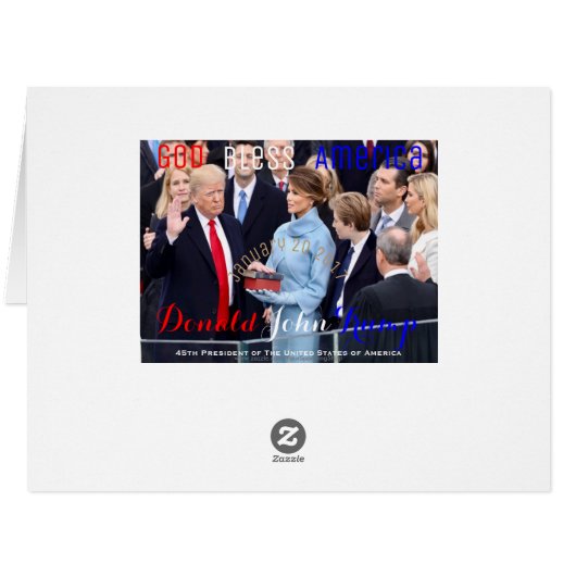 Donald Trump taking his Oath of Office January 20 (Back Horizontal)