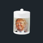 Donald Trump Teapot<br><div class="desc">Portrait of Donald Trump, which can be placed on various items</div>