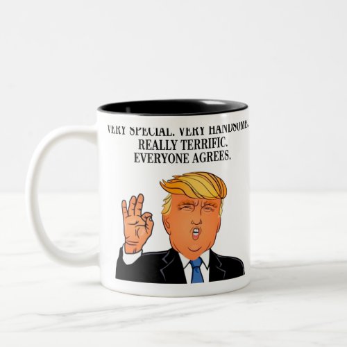 Donald Trump _ terrific dad fathers day birthday Two_Tone Coffee Mug