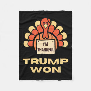 Donald Trump Thanksgiving Shirt I'm Thankful Donal Fleece Blanket