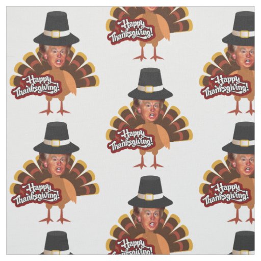 donald trump thanksgiving turkey fabric