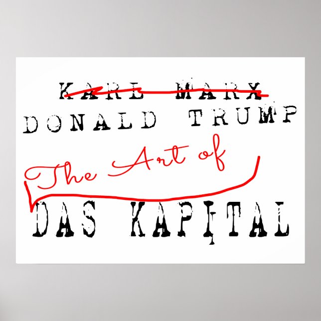 Donald Trump - The Art Of Das Kapital Poster (Front)