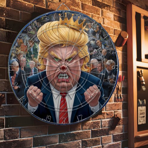 Donald Trump The King of Darts Dart Board