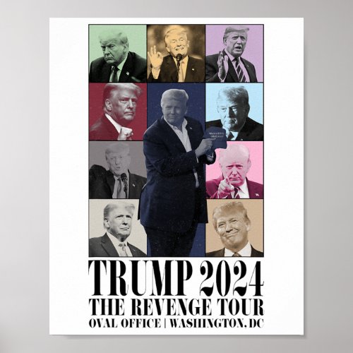 Donald Trump The Revenge Tour 2024 Ultra Maga Tour Poster