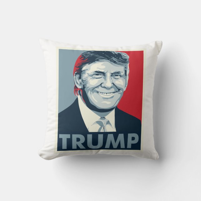 Donald Trump Throw Pillow (Front)