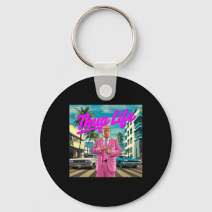 Donald Trump Thug Life Keychain