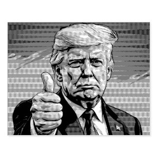 DONALD TRUMP THUMBS UP BIG RUBBER STAMP