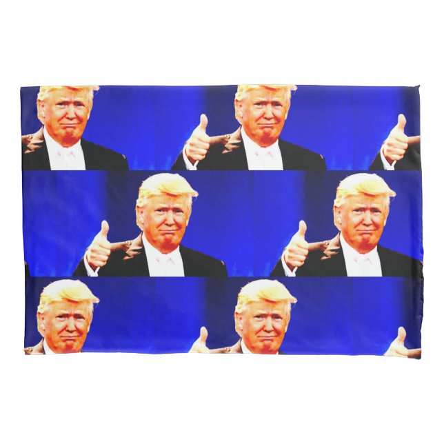 DONALD TRUMP THUMBS UP PILLOWCASES (Front)