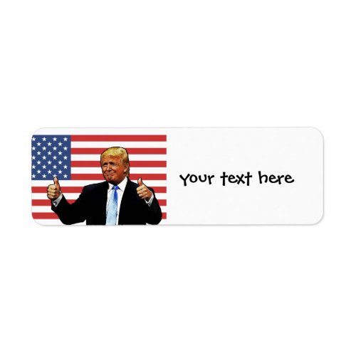 DONALD TRUMP THUMBS UP Return Address Labels