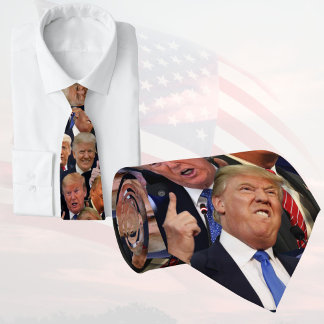 Donald Trump Tie | Funny Faces Of Trump Gift