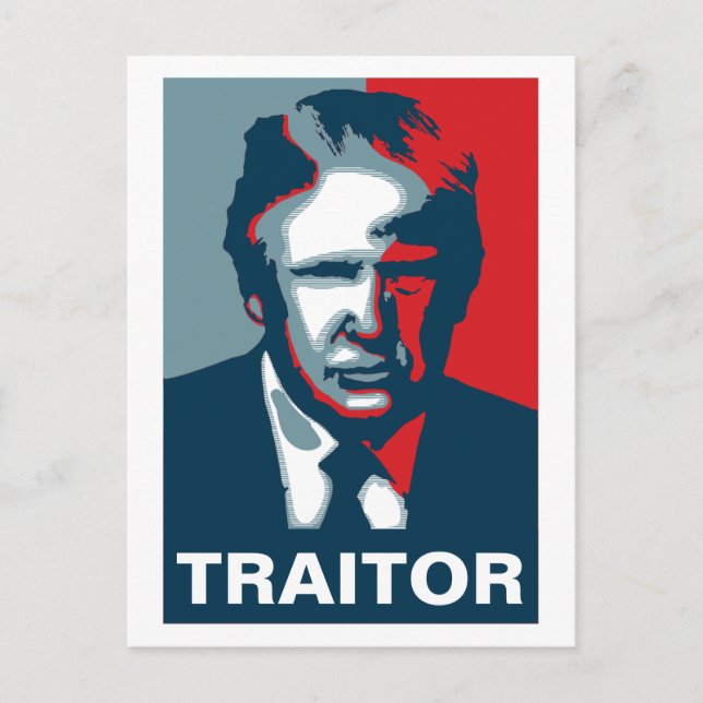 Donald Trump TRAITOR Postcard (Front)