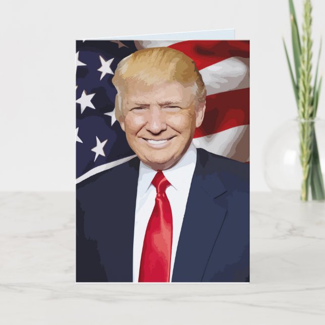DONALD TRUMP TREMENDOUS BIG BIRTHDAY CARDS  (Front)