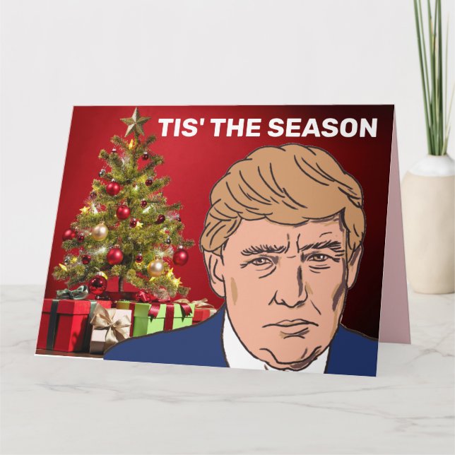 DONALD TRUMP TREMENDOUS TIMES BIG CHRISTMAS CARD (Front)
