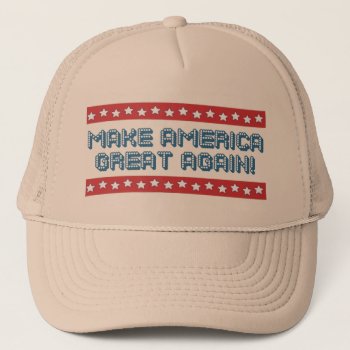 Donald Trump Trucker Hat by EST_Design at Zazzle