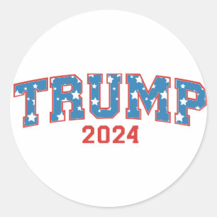 Donald Trump - Trump 2024 Keep America Great Classic Round Sticker