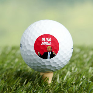 DONALD TRUMP ULTRA MAGA GOLF BALLS