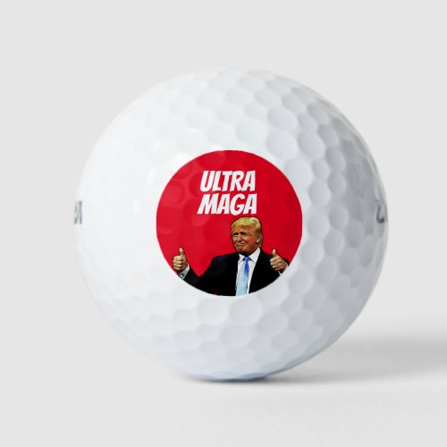  DONALD TRUMP ULTRA MAGA GOLF BALLS