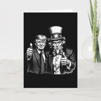 Donald Trump Uncle Sam Selfie Thumbs Up Funny Mens