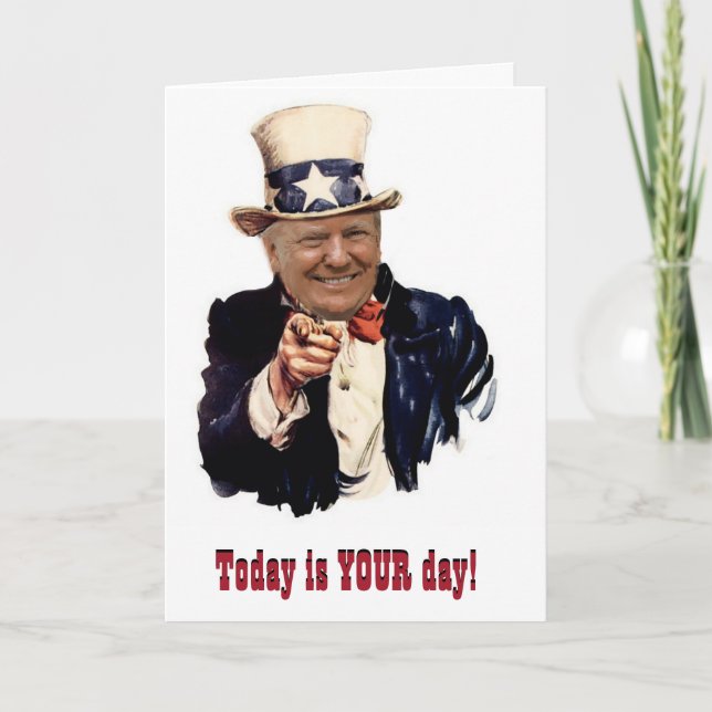Donald Trump | Uncle Sam | Trump 2020 Card (Front)