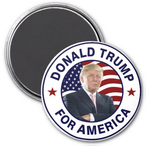 Donald Trump US Flag Magnet