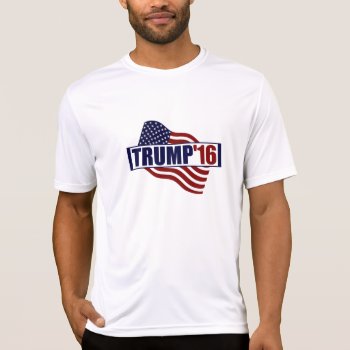Donald Trump Us Flag T-shirt by EST_Design at Zazzle