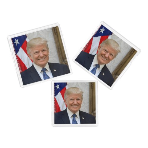 Donald Trump US President White House MAGA 2024  Acrylic Tray