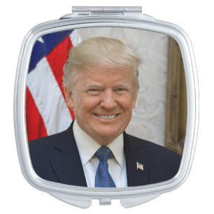 Donald Trump US President White House MAGA 2024 Compact Mirror