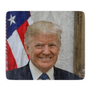 Donald Trump US President White House MAGA 2024 Cutting Board