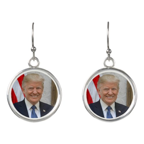 Donald Trump US President White House MAGA 2024  Earrings