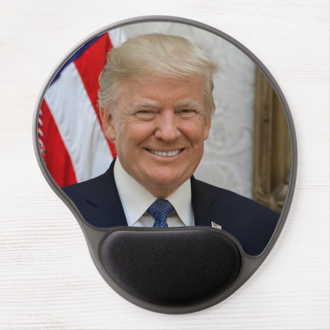 Donald Trump US President White House MAGA 2024  Gel Mouse Pad (Front)