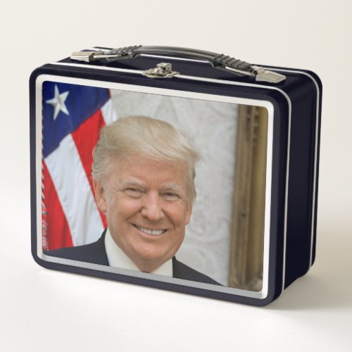 Donald Trump US President White House MAGA 2024  Metal Lunch Box